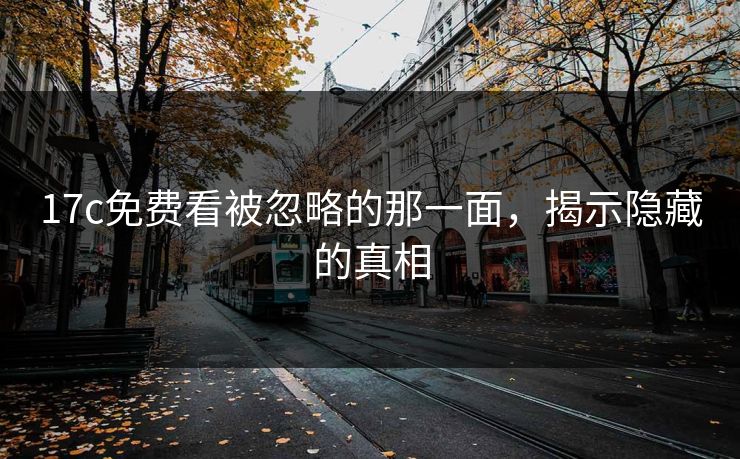 17c免费看被忽略的那一面，揭示隐藏的真相